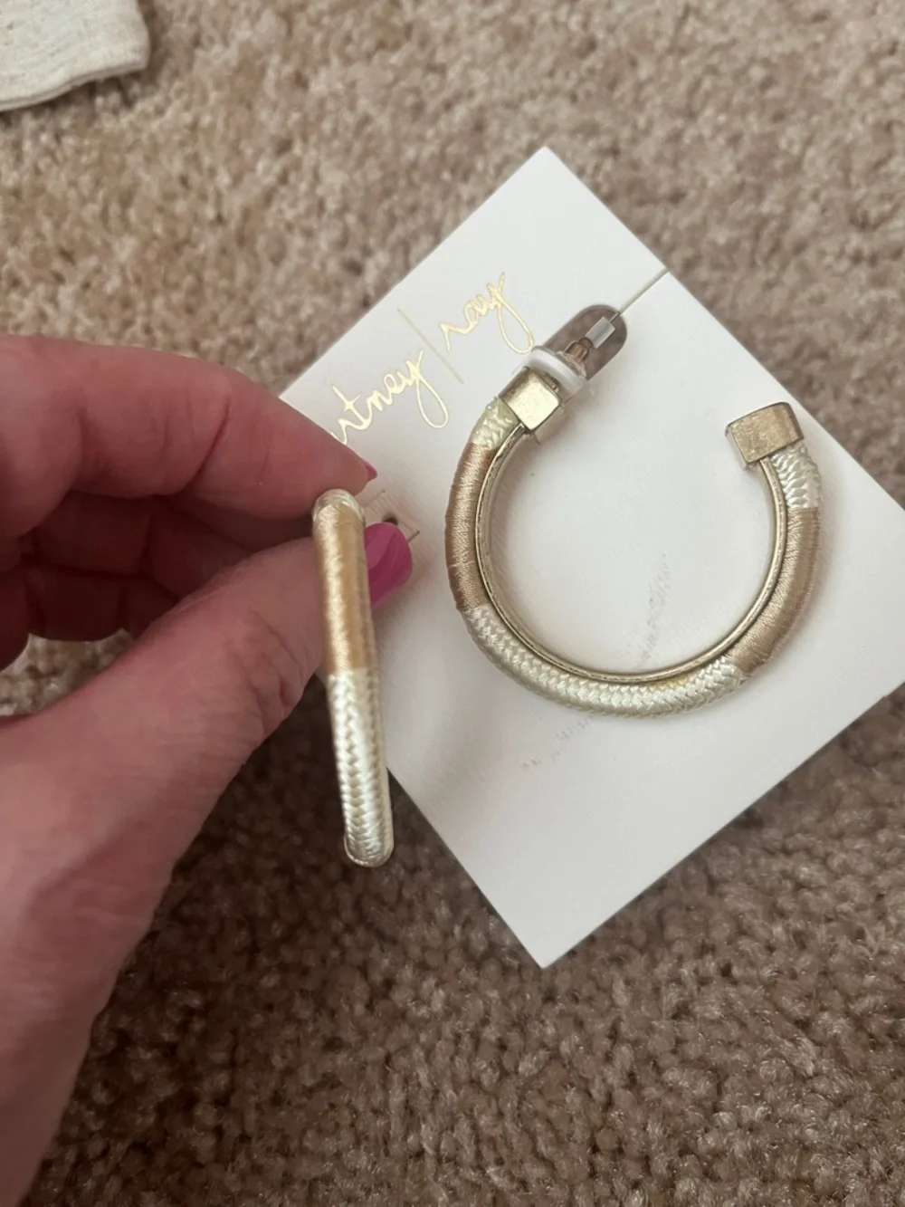 NWT Courtney Ray Hoops